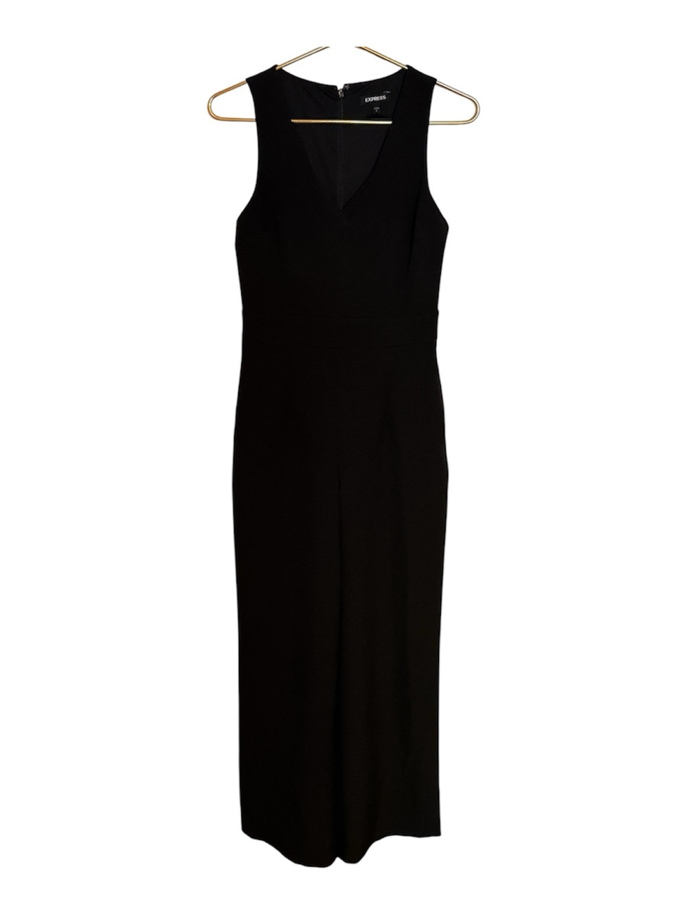 Classic Black Sleeveless Jumpsuit Sz 2